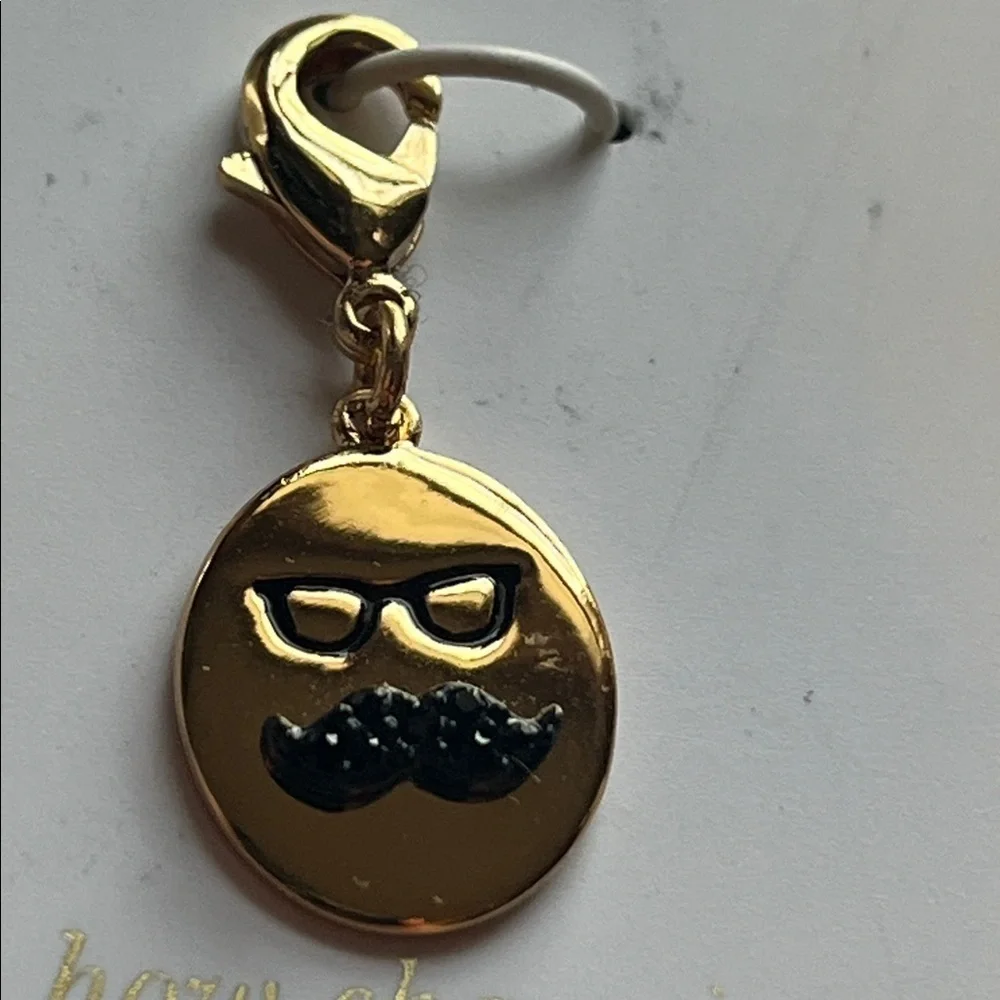 Kate Spade How Charming Glasses And Mustache Charm Bracelet Gold
